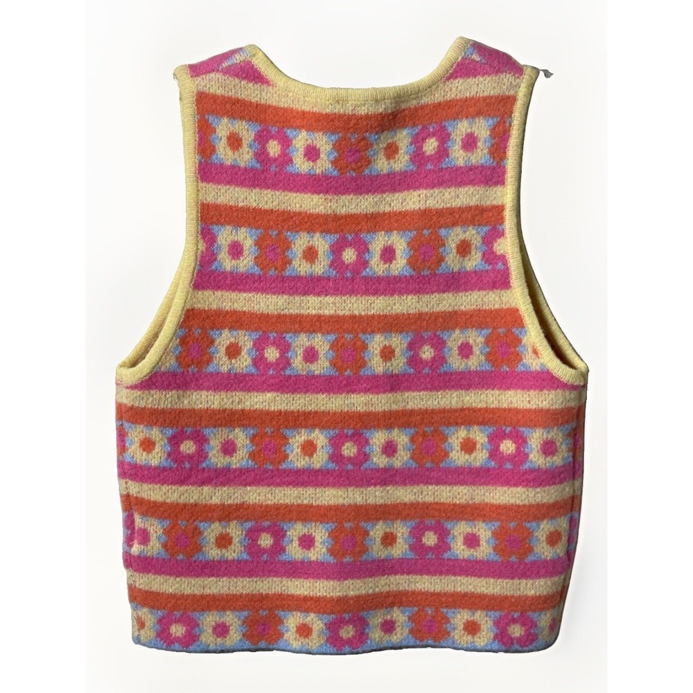 Princess Polly Enzo Cropped Floral Knit Tank Top Women's Size Small - Picture 3 of 7